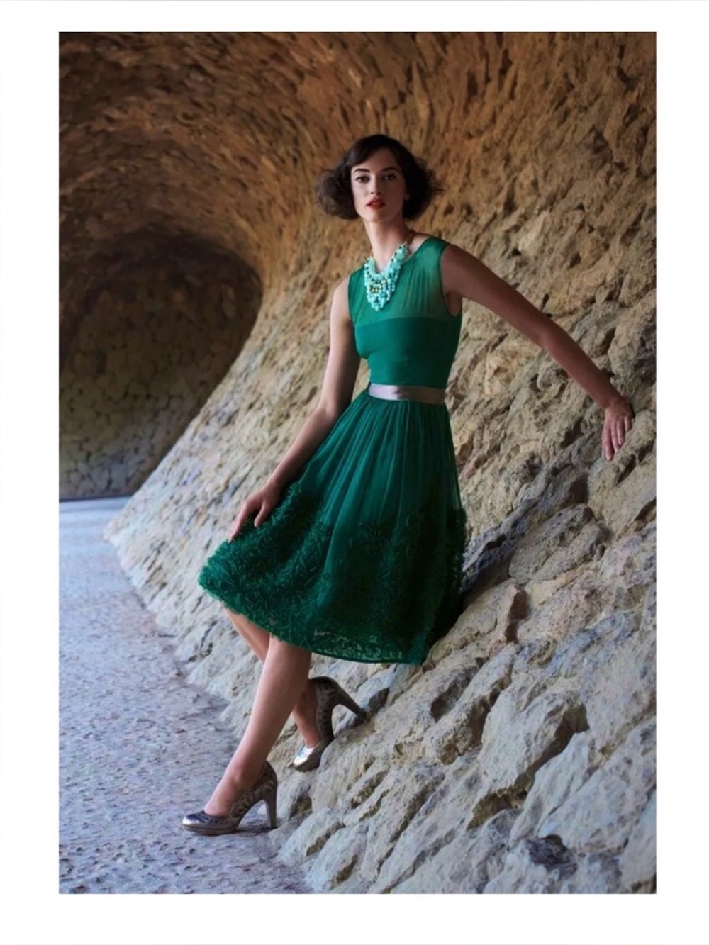 Anthropologie Caridad Silk Ruffle Dress
